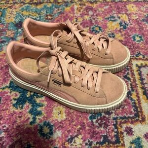 Puma Women's Blush Suede Sneakers